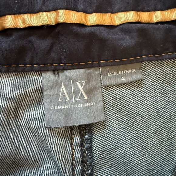 Armani Exchange high rise Dark Wash Jeans Size 4 - Picture 9 of 10